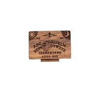 Miniature Ghost Board with Drawer, Small Ouija Board, Planchette Ouija, Portable Spirit Table Made of Wood, Miniature Spiritual Table for Family Friends, Ghost Halloween Decorations for Family Friends