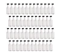 Miniature Glass Spirit Bottle with Screw Top - Pack of 50 | Wedding Decorations Favours | Kitchen Storage | Mini Jars | Apothecary Bottles | Pukkr