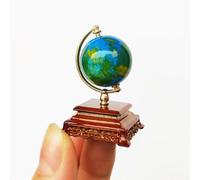 Miniature Globe, Dollhouse 1:12 Scale Globe, Tiny Terrestrial Globe Model, for Mini Dollhouse Decorating, Furniture DIY Decortion