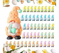 Miniature Gnomes Figurines, 50 Pieces of Festive Miniature PVC Sculptures - Dwarf Garden Figurines Decor Plant Pots | For Indoor Outdoor Decoration Yard Lawn Home Patio Farm Porch