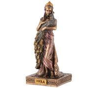 Miniature Greek Goddess Hera Figurine Painted with Bronze Colour by Veronese