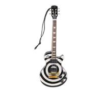 Miniature Guitar Ornament Wooden Model with Lanyard Lifelike Details Decoration Electric for Bedroom Living Room Office Christmas Tree and Home Decor