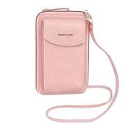 Miniature Hand Held PU Leather - Portable Smartphone Holder, Multi-Pocket Wallet For Student And Driver, Gym And Shopping Utility, Slim Travel Passport Holder | Shoulder Strap