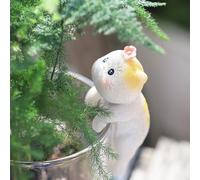Miniature Hanging Cat Figurines Flower Pot and Vase Hugger Cute Resin Kitten Bonsai Terrarium Edge Decor Planter Pot Hanger Fairy Garden Ornaments