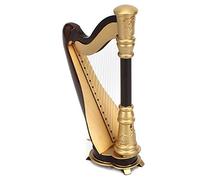 Miniature Harp Wooden Crafts Desktop Decoration Musical Instrument Model