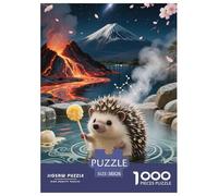 Miniature Hedgehog 1000 Piece Jigsaw Puzzle Educational Games Creative Jigsaw Puzzle Puzzle Game for Travel Gifts,Present 38x26cm/1000pcs