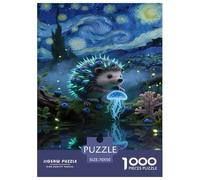 Miniature Hedgehog 1000 Pieces Premium Jigsaw for Adults Gifts Cool Collage Effect, Home Decoration, Educational, Challenging 70x50cm/1000pcs