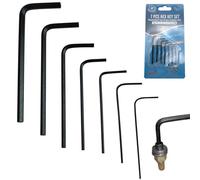 Miniature Hex Key Set 7pc, Chrome，Small Allen Keys Mini Micro Hexagon Hex Allen Key Set Wrench Screwdriver Tool Kit 0.7mm/0.9mm/1.3mm/1.5mm/2mm/2.5mm/3mm