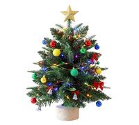 Miniature Holiday Table Decoration, Living Room and Office, Pre-Lit Warm LED Light, Instantly Create Festive Mood, Essential Winter Accessories, Small 18 Inch Height, for