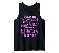 Miniature Horse is My Best Friend, Mini Horse & Pony Lovers Tank Top