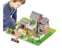 Miniature House Building Kit - DIY Simulation Architecture Model For Kids & Teens, 3D STEM Educational Puzzle Toy, Realistic Architecture House Decor For Bookshelf, Nursery & Desk, Creative Hobby Gift