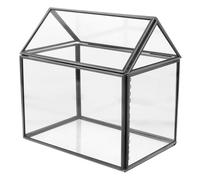 Miniature House Design Air Plant Greenhouse for Indoor Decor Geometric Display Case for Succulents Cacti Everlasting Floral Beauty