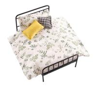 Miniature House Furniture - 10 X 16 X 9cm Realistic Retro Decoration With Bedding And Pillow | Creative Play House Furniture | For Girl Bedroom Room Living Room Dream Dressing Holiday Birthday