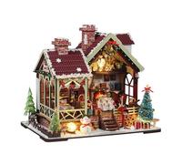 Miniature House Kit | 3D Wooden Model Kit for Crafts and Book Corner Decoration - Small House Craft Kit | for Family, Friends, Kids, Girls and Teens