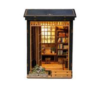 Miniature House Kit - 4.13 Inch Wooden DIY | Construction Craft Set - Decorative Creative Project for Adults, Ideal for Holidays, Birthdays and Family Activities