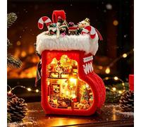 Miniature House Kit, Christmas Model Kit, Christmas Dolls House