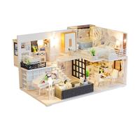 Miniature House Kit Creative 3D dolls house Mini Doll Accessories with Furniture for Kids Teens, Birthday Christmas Party Supplies