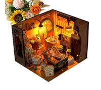 Miniature House Kit - Fairy Tale Town | DIY with LED Light