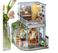 Miniature House Kit | Mini Wooden Doll House Building Kit | Craft Toys Wooden Home Decor for Women Kids Family Friends Children Teenagers