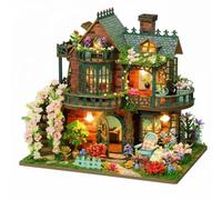 ＡＷＨＡＯ Miniature House Kit Model Kit With Immersive Details Cozy Rooms Balcony Swing And Lighting Suitable for adult hobbyists home decoration birthdays