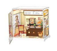 Miniature House Kit - Reliable Secure Assembly, Mini House Building Kit, Sturdy Textured Accessory Box Gear, for Teens Decorative Mini Room Furniture Making Creative Scene Building Play Set Unit