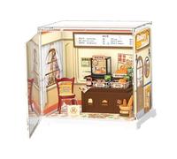 Miniature House Kit - Toys for Small House, Kit | Small House Making Kit, Realistic House Making Kit for Adults, Decorative Piece with M