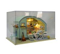 Miniature House Kit - Wooden with Music and Light - House Building Set - Birthday Halloween Thanksgiving Christmas New Year Gift