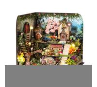 Miniature House Model: Three-dimensional Wood Building Set, Handmade Corner Diorama Building Kit, Room Scene Creation, Escape Room