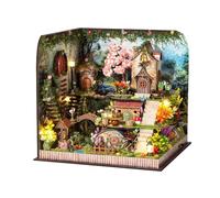 Miniature House Model - Three Dimensional Wooden Construction Set, Handmade Nook Diorama Build Kit, Room Scene Puzzle Creation, Architectural Hobby Showcase Ornament | Display Accent For Mature Youth