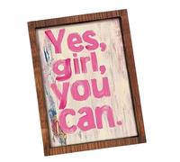 Miniature Inspirational Quotes Wall Art Signs Yes Girl You Can Positive Affirmation Quote Wall Decors Doll Houses Decors Miniature Inspirational Quotes Art