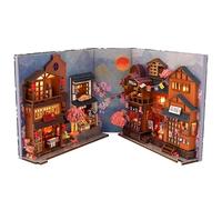 Miniature Kit - Japanese Street Model Scene | DIY Assembly Craft Set | Creative Bookshelf Insert Display, Detailed Architecture Hobby Project Of Children Teen Adult Building Activity