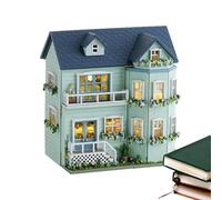 Miniature Kit - Miniature House Kit, Open Small House Kit | Handmade Wooden Crafts, Building Model, Decoration