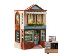 Miniature Kit - Miniature House Kit, Open Small House Kit | Handmade Wooden Crafts, Building Model, Decoration