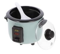 Miniature Kitchen Rice Cooker 1:12 Scale Mini Rice Cooker for Dollhouse with Removable Lid ＆ Ladle Kitchen Scene Decoration Simulation Cooking Toy for Toddlers