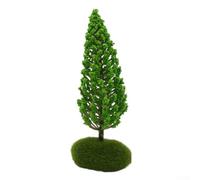 Miniature Landscape Tree Plastic Model for Diorama Model Railway Lifelike Green Plant Decorative Detailing Lightweight 9x5x5cm Vibrant Color for Hobbyist and Professional(B)