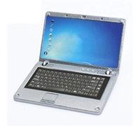 Miniature Laptop Model Dollhouse Accessories Pretend Play Gift Gift Random Color Exquisite Execution Fashion Processing