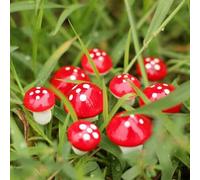 Miniature Lawn Fairy Mushroom Garden Ornament Plant Pot Dollhouse Decor Craft UK (20 pcs)