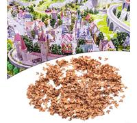Miniature Leaf Material for DIY Scenery Perfect for Enhancing the Realism of Your Model Landscapes (Orange Red)