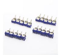 Miniature Lever Toggle Switch Single Pole Double Throw ON-OFF-ON/ON-ON 120VAC 6A 1/4 Inch Mounting MTS-102 103 202 203 10Pcs(MTS-203)