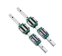 Miniature Linear Motion Guide 2pcs HGR15 Square Linear Guide Rail Long 200mm-1000mm + 4pcs HGH15CA Slider Blocks(500mm)