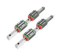Miniature Linear Motion Guide 2pcs Linear Guide Rail HGR20 200MM-350MM + 4pcs HGH20CA Narrow Blocks Parts(300MM)