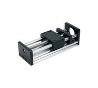 Miniature linear motion guide GX80 Sliding Table 100-500mm Effective Stroke Linear Guide Stage Ball Screw SFU1204 Use For Nema23 3D Printer(Effective 200mm)