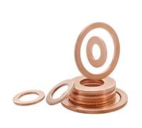 Miniature Linear Rail Guide, Copper Flat Washers M5-M24 1mm 1.5mm 2mm Pack Of 10/30/50 Pcs(30pcs,M8x12mmx1mm)
