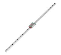 Miniature Linear Slide Rail Guide Block Set, Linear Guide Rail with High Accuracy, Smooth Gliding Metal Slide for Automation Equipment, 250mm to 550mm Length Options (550mm)