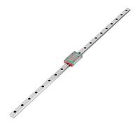 Miniature Linear Slide Rail Guide Block Set, Linear Guide Rail with High Accuracy, Smooth Gliding Metal Slide for Automation Equipment, 250mm to 550mm Length Options (500mm)
