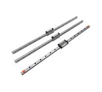 Miniature Linear Sliding Guide 15mm 3pcs Miniature Linear Guide Rail MGN15 + MGN15H Bearing Slider Block(280mm)
