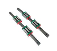 Miniature Linear Sliding Guide 2pcs HGR15 Square Linear Guide Rail Length 200-1000mm + 4pcs HGH15CA Slider Block(600mm)