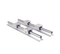Miniature Linear Sliding Guide 2pcs SBR25 Linear Rail Guide 500-1500mm+4pcs SBR25UU Block(1500mm)