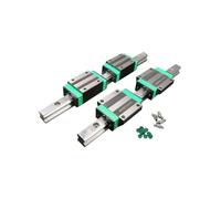 Miniature Linear Sliding Guide Linear Guide Rail 2pcs HGR25 Length 300-1000mm + 4pcs Square Slider Blocks HGH25CA(600mm)