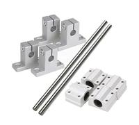Miniature Linear Sliding Guide SK12 Shaft Support + 4pcs SCS12UU Slider Blocks + 2pcs 12mm Optical Axis Cylinder Linear Rail(900mm)